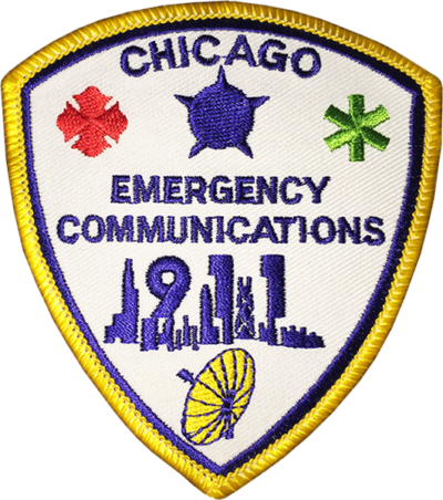 Chicago 911 Emergency Communications Police Side Shoulder - Chicago 911 Dispatcher (400x452), Png Download