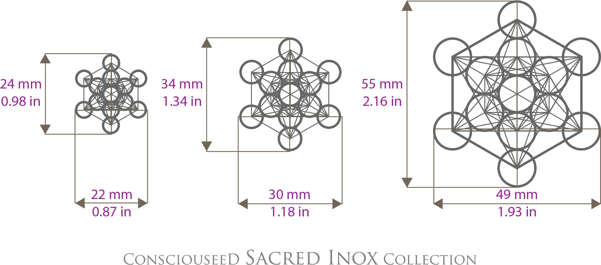 Metatron's Cube Pendant Necklace Sacred Geometry Flower (2126x1181), Png Download