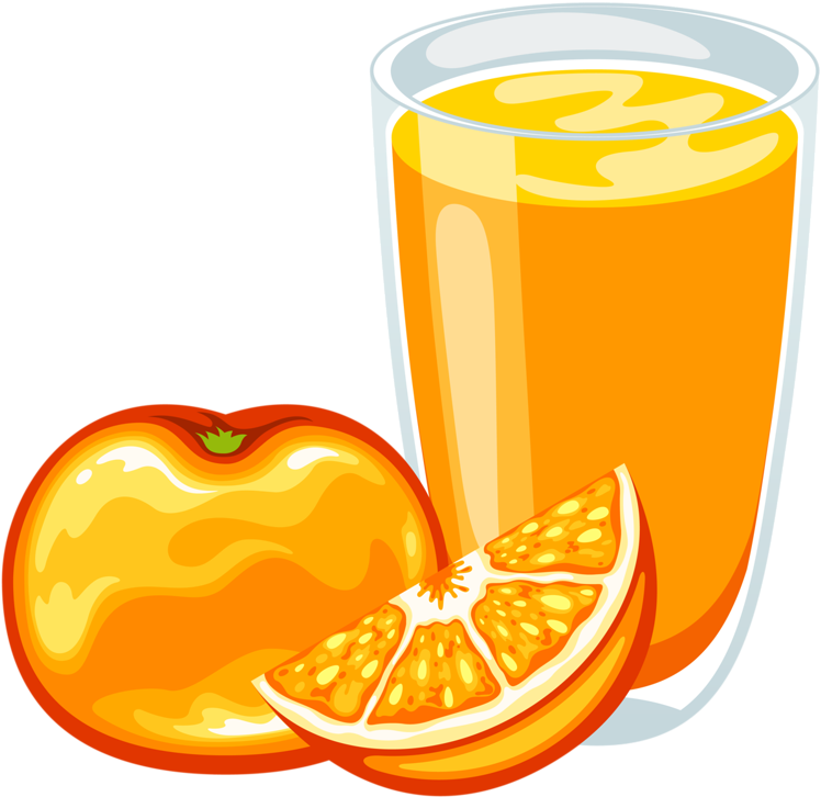 Orange Juice Orange Drink Apple Juice - Orange Juice Cartoon (793x800), Png Download