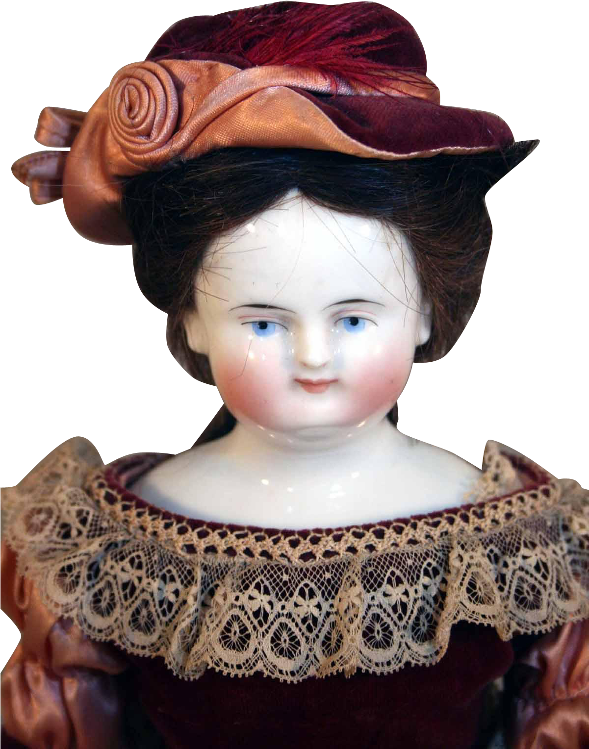 Antique Beidemeier Style 14" Tall German Lady China - Girl (1527x1527), Png Download