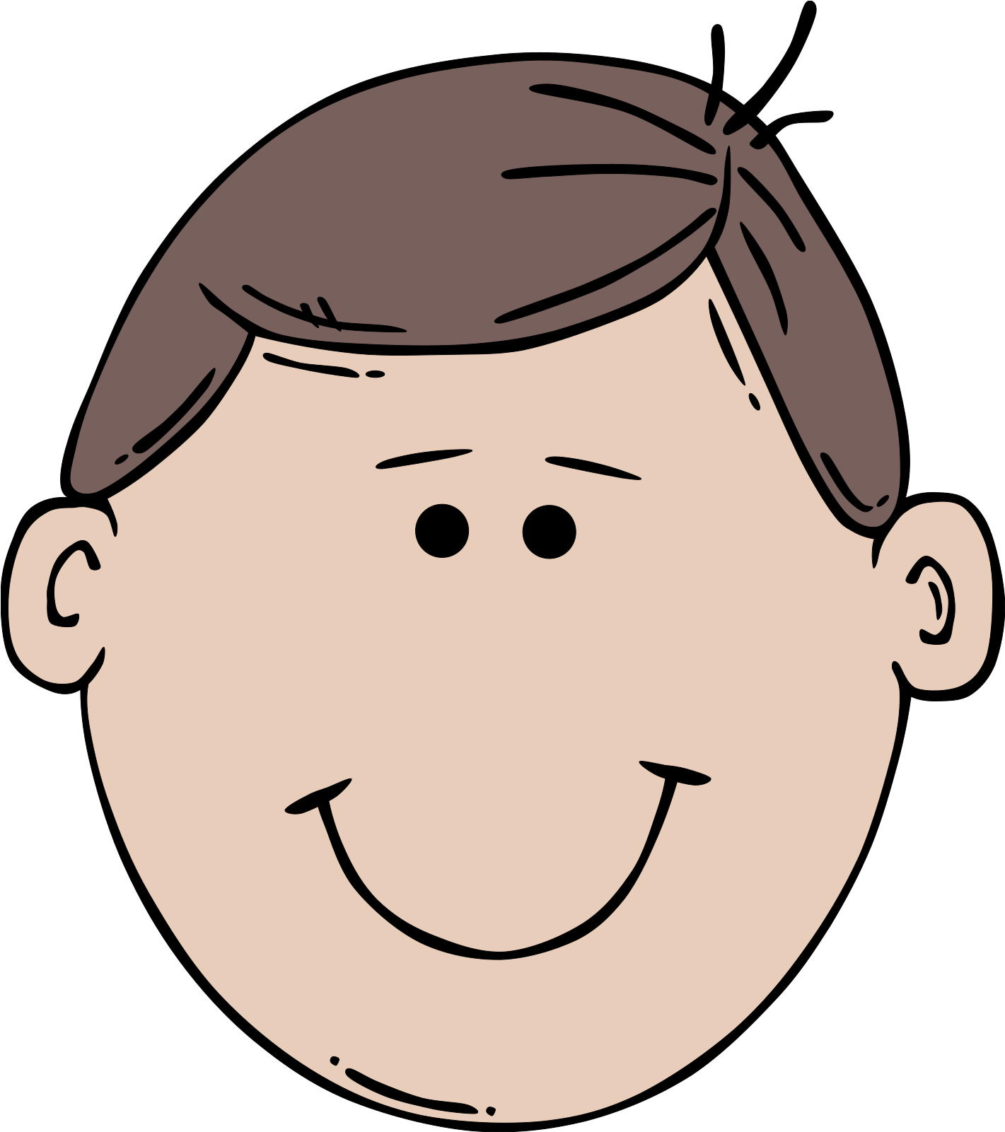 Man - Dad Face Clipart (534x600), Png Download
