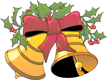 Christmas-bells - Christmas Clipart (405x328), Png Download