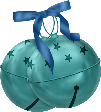 Fm Winter Impressions Element 43 - Teal Christmas Clip Art (408x452), Png Download