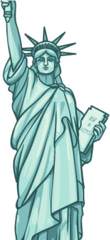Statue Of Liberty Silhouette Free Download Clip Art - I M With Her Statue Of Liberty (640x480), Png Download