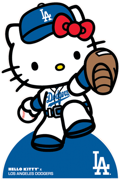 So Cute "@dodgers - Hello Kitty Dodgers (600x739), Png Download
