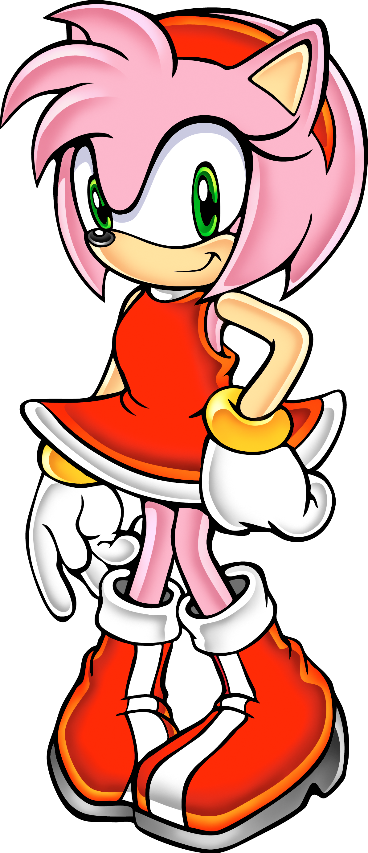 Amy - Amy Rose Sonic Adventure Artwork (1194x2767), Png Download