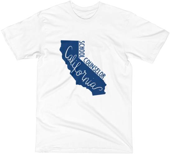 Ca School Counselor Men's Short Sleeve T-shirt White - Active Shirt (600x600), Png Download