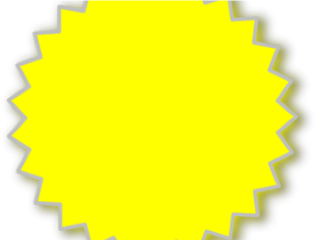 Starburst Clipart Yellow - Circle (640x480), Png Download