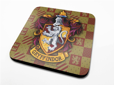 Harry Potter Coaster Gryffindor Crest 6-pack - Harry Potter Coaster, Gryffindor Crest (400x400), Png Download