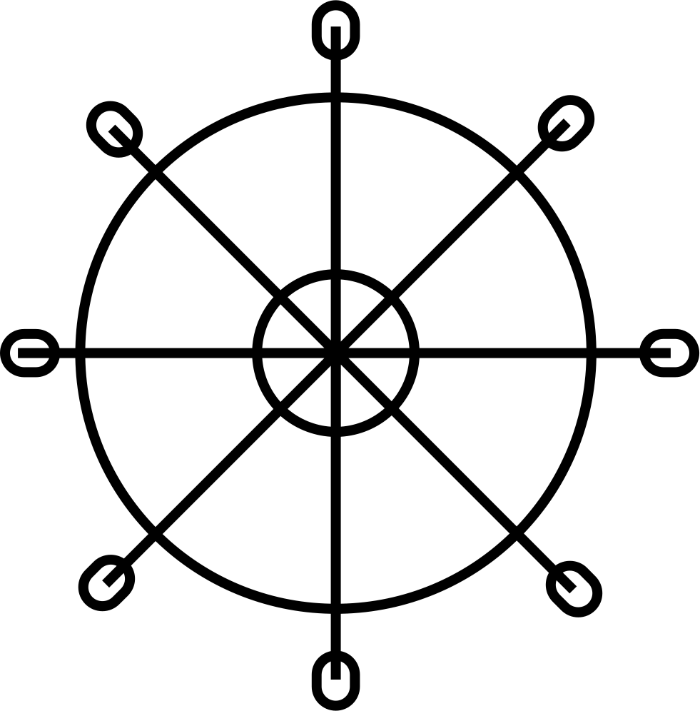 Dharma Chakra Comments - Boat Steering Wheel Png (981x996), Png Download