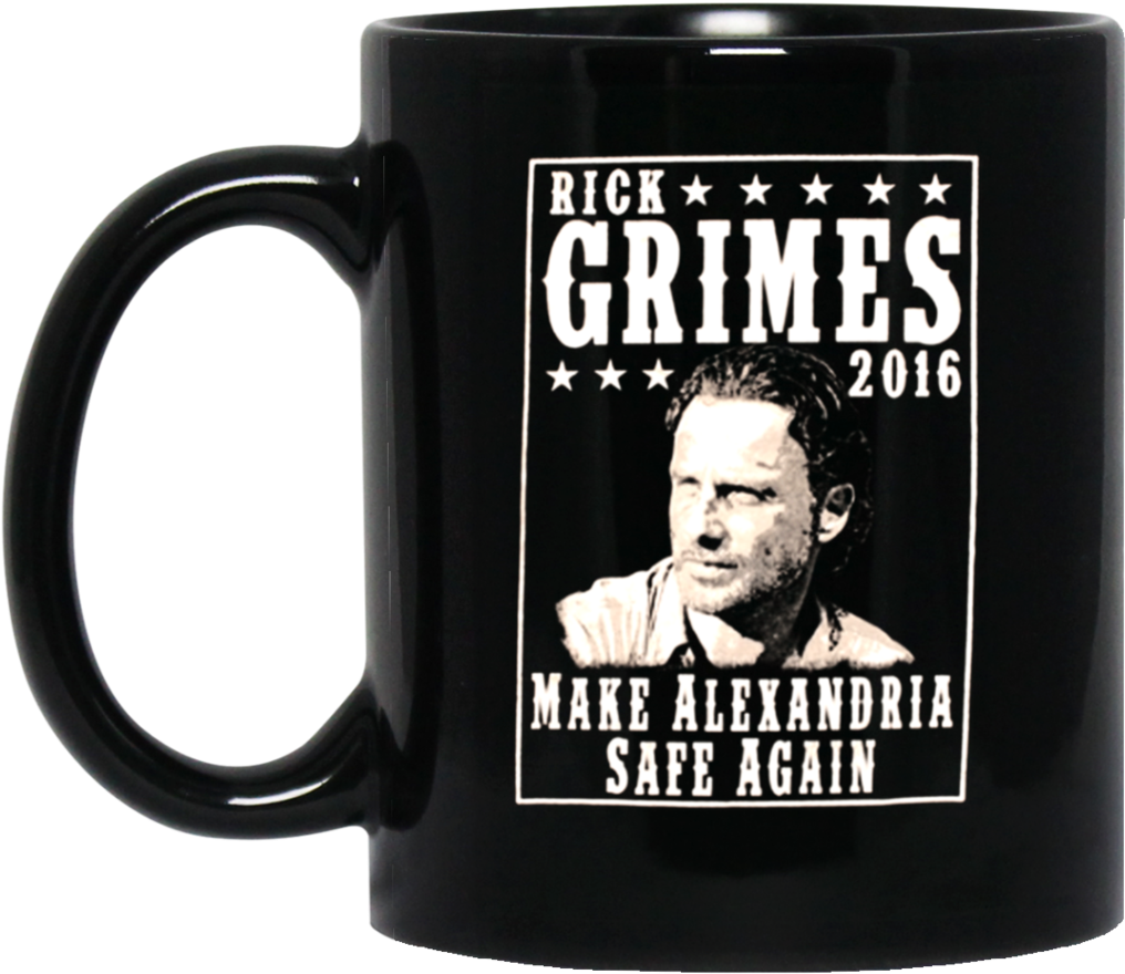 The Walking Dead Mug Rick Grimes Make Alexandria Safe - Seagulls Stop It Now Mug (1024x1024), Png Download