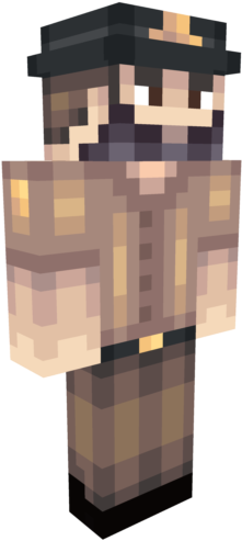 Itlwcpng - Skin Rick Grimes Minecraft (640x640), Png Download