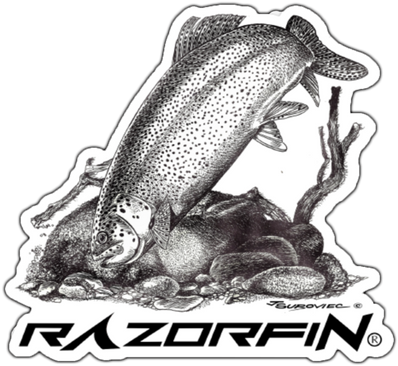 Razor Fin Fishing Rainbow Trout Decal - Eastern Spadefoot (400x400), Png Download