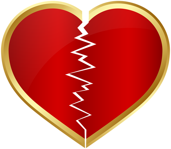 Emoji Heart Break Png Broken Heart Transparent Clip - Heart (600x522), Png Download