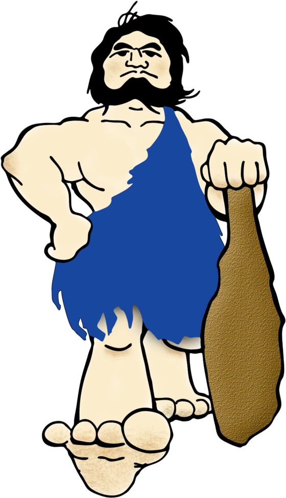 Caveman Logo Full Color Click To Download - Logos (578x999), Png Download