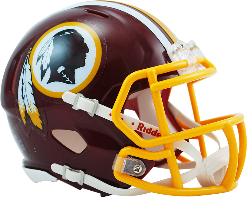 Washington Redskins Riddell Mini Helmet (900x812), Png Download