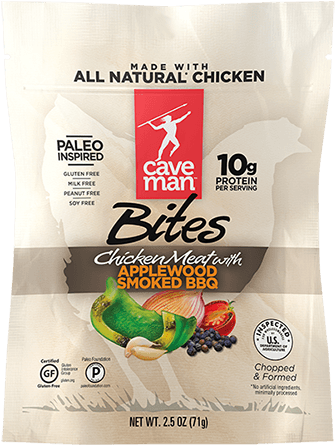 Applewood Smoked Bbq Bites - Caveman Bites (480x480), Png Download