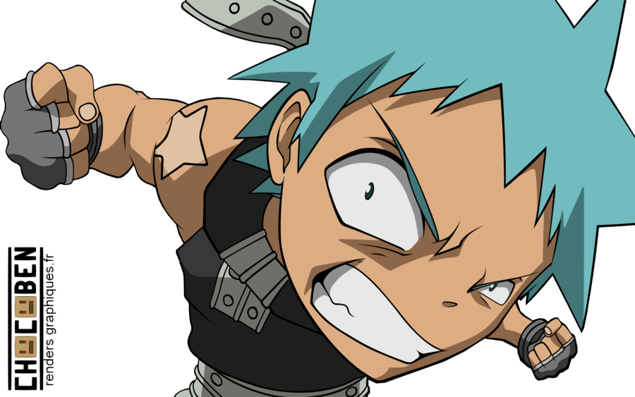 Black Star Soul Eater Clipart Black Star Maka Albarn - Soul Eater Black Star Punch (900x563), Png Download