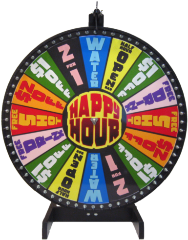 Custom/shot Wheel Happy Hour 24 - Shot Wheel (408x500), Png Download