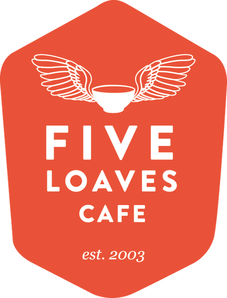 Five Loaves Cafe Logo (457x600), Png Download