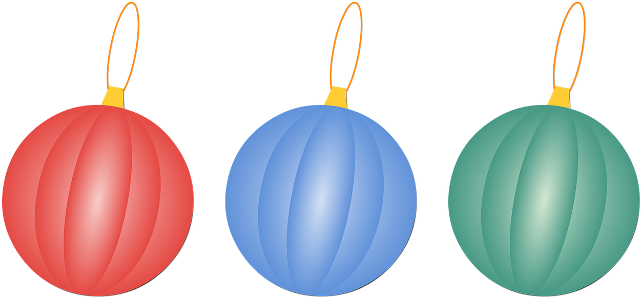 Christmas Balls Christmas Decorations - Christmas Day (1280x643), Png Download