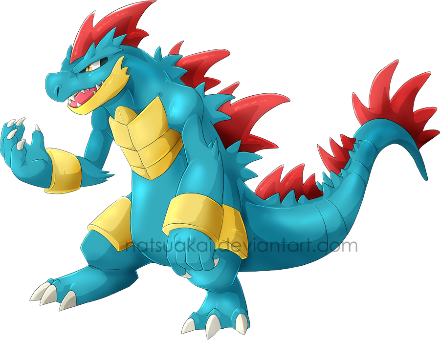 Mega Feraligatr - Mega Feraligatr Dragon (900x696), Png Download