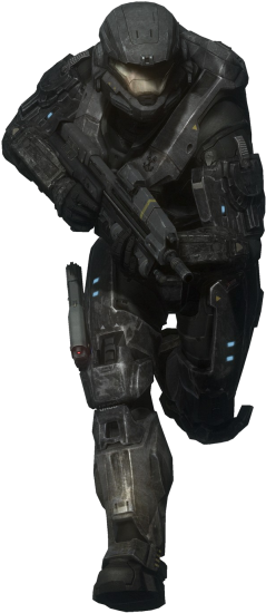Noble Six Avatar " - Halo Reach Noble 6 (260x565), Png Download