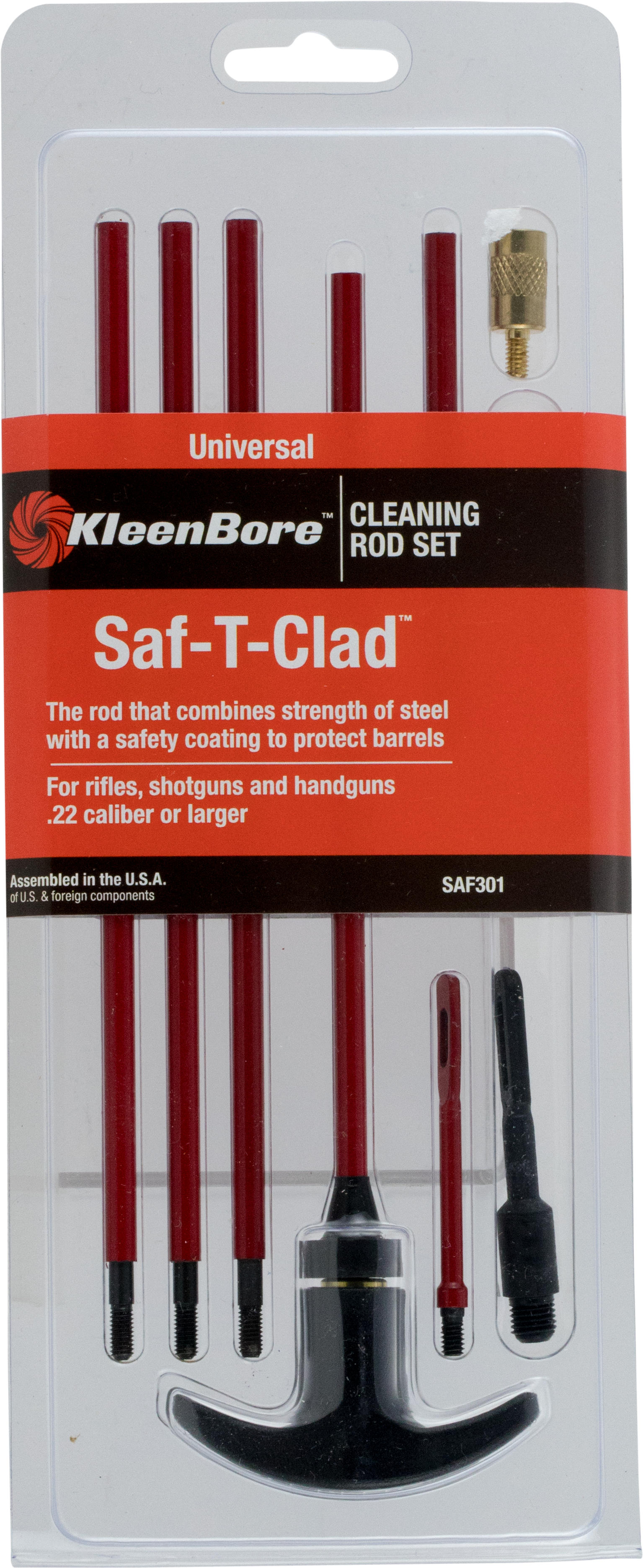 Kleen Bore Saf301 Saf T Clad Universal Rods Clam Shell - Kleen Bore Klbuk213 Universal Hndgn/rfl/shtgn Clng (1810x4062), Png Download