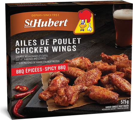 Spicy Bbq Chicken Wings - St Hubert Chicken Wings (460x460), Png Download