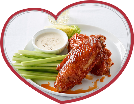 10 Minutes - Ingham Buffalo Wings (530x413), Png Download