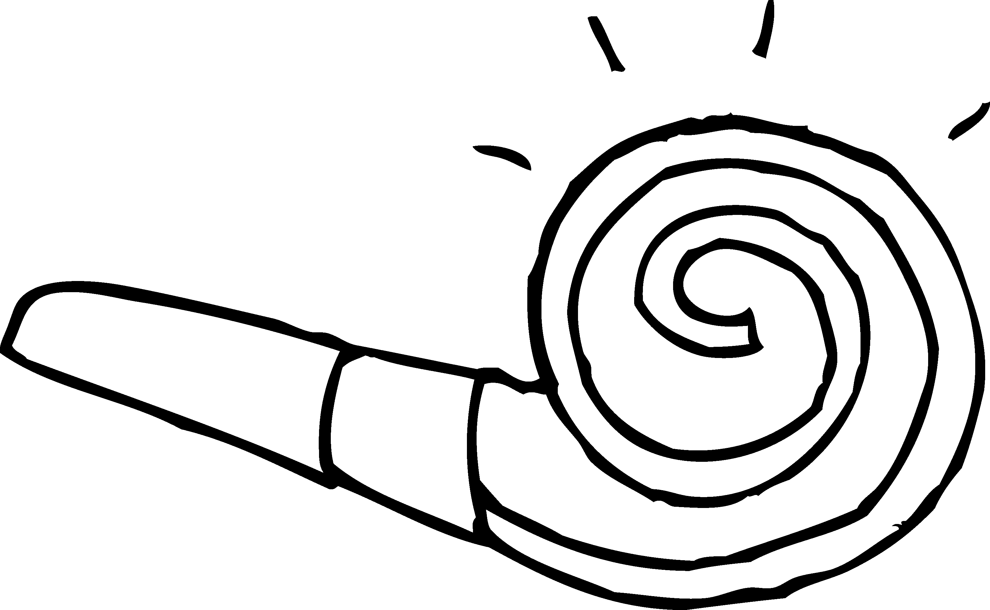 Party Blower Clipart - Child (3280x2021), Png Download