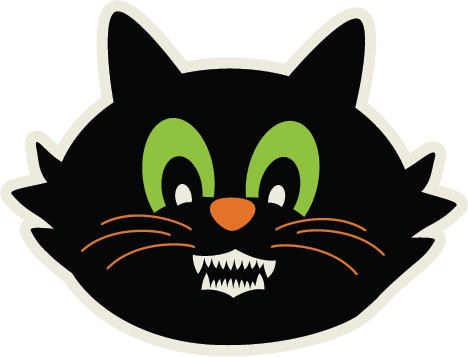 Scary Cat Svg Cut File Free Svgs Free Svg Cuts For - Scalable Vector Graphics (468x357), Png Download