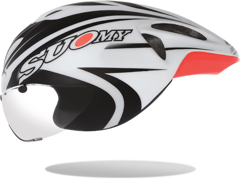 Suomy Gt-r Chrono Helmet - White / Black (900x900), Png Download
