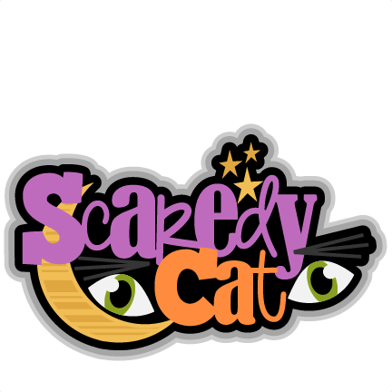 Scaredy Cat Halloween Cat Svg Scrapbook Title Svg Cutting - Halloween Costume Shirt Scaredy Cat Cute Halloween (432x432), Png Download