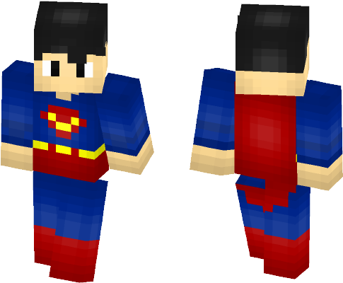 Batman V Superman - Minecraft Detroit Become Human Skin (584x497), Png Download