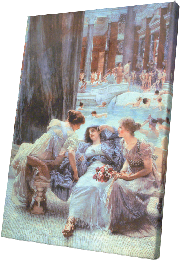 Baths Of Caracalla Poster Print By Sir Lawrence Alma-tadema (600x871), Png Download