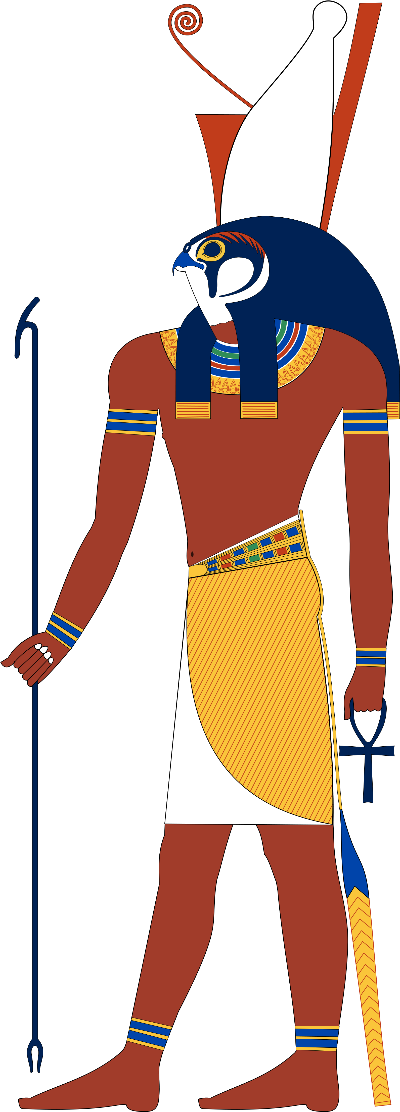 Egyptian God (2000x4571), Png Download