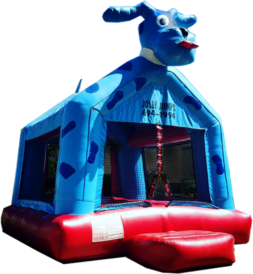 Blue Dog - Jolly Jumps (478x480), Png Download