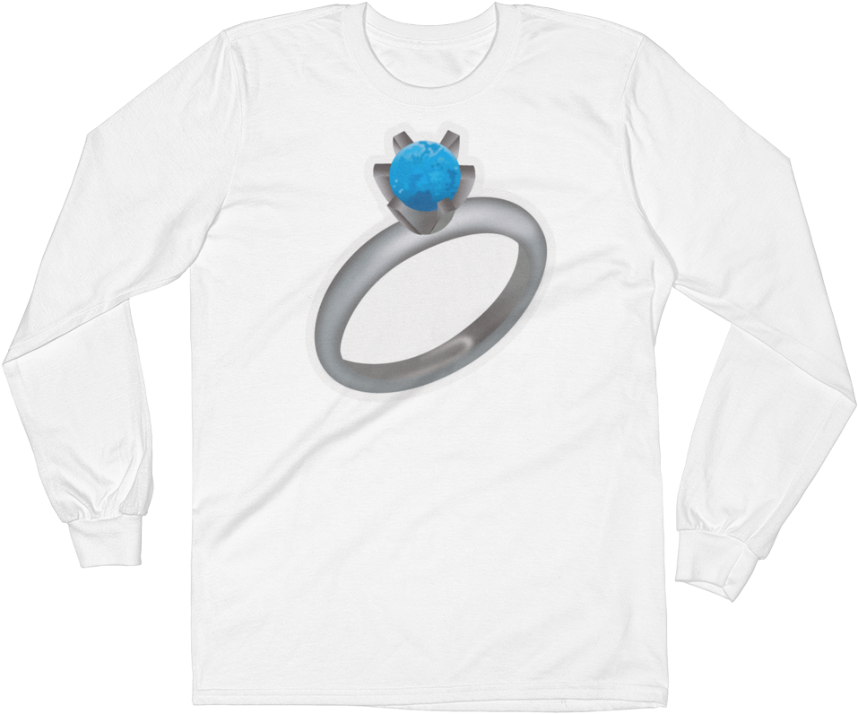 Men's Emoji Long Sleeve T-shirt - Long-sleeved T-shirt (1000x1000), Png Download