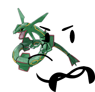 Rayquaza - Pokemon Emerald Prima Official Game Guide (509x491), Png Download