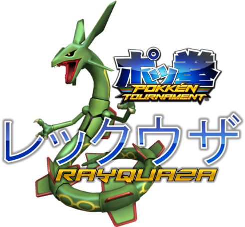Pokken Rayquaza - Nintendo Wii U Pokken Tournament (640x455), Png Download