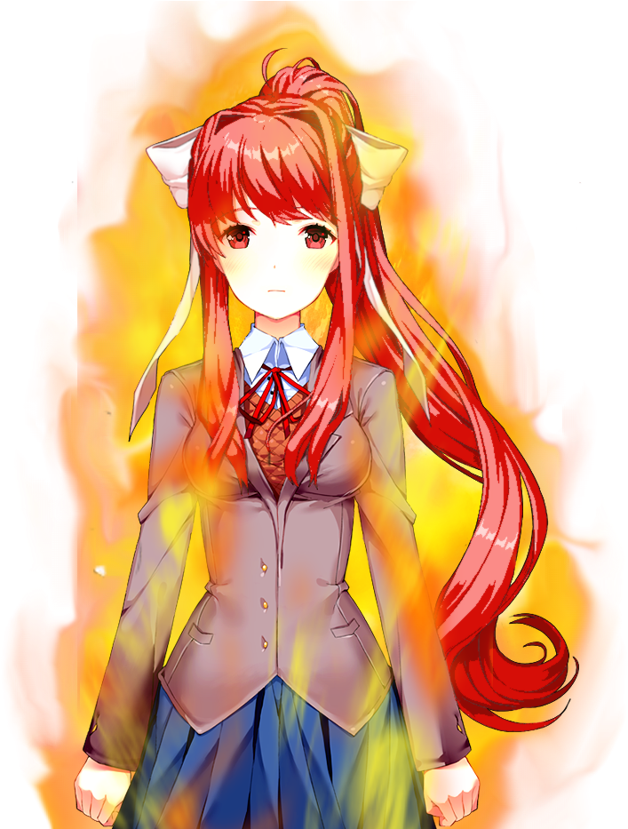 Fun[fun] Super Saiyan God Monika - God (924x932), Png Download
