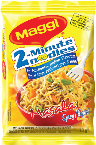 Alt Text Placeholder - Maggi 2 Minute Noodles Masala (600x600), Png Download
