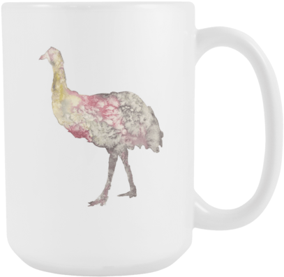 15oz Coffee Mug - Common Ostrich (480x480), Png Download