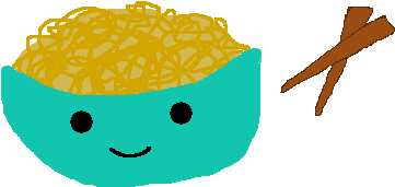 Cute Pencil And In Color - Cute Noodles Png (700x500), Png Download