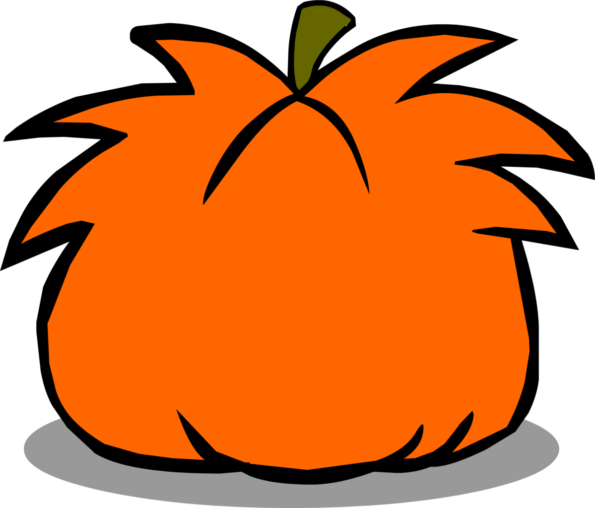 Puffle Jack O Lantern Sprite 005 - Club Penguin Puffle (1199x1024), Png Download