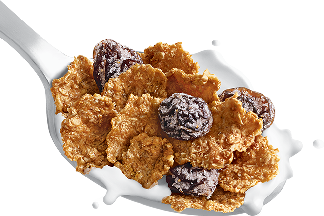Oat Bran Png Pic - Raisin Bran Cereal Bowl (664x443), Png Download