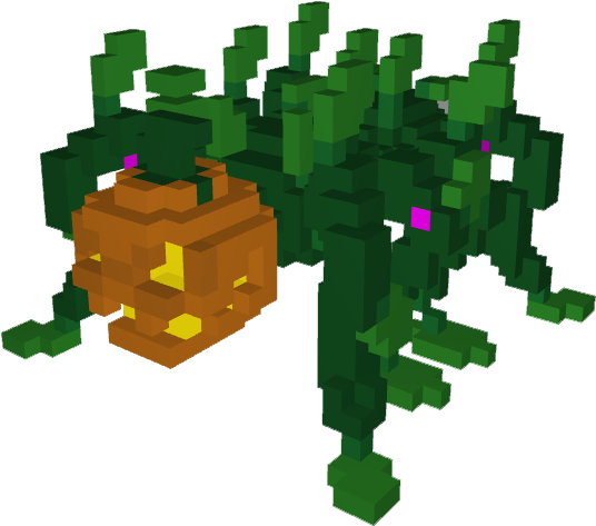 Pumpkin Spider Model - Pumpkin (555x498), Png Download