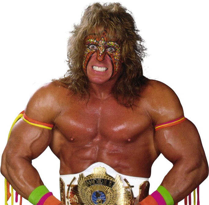 The Ultimate Warrior Png Photos - Ultimate Warrior Wwe Champion (683x671), Png Download