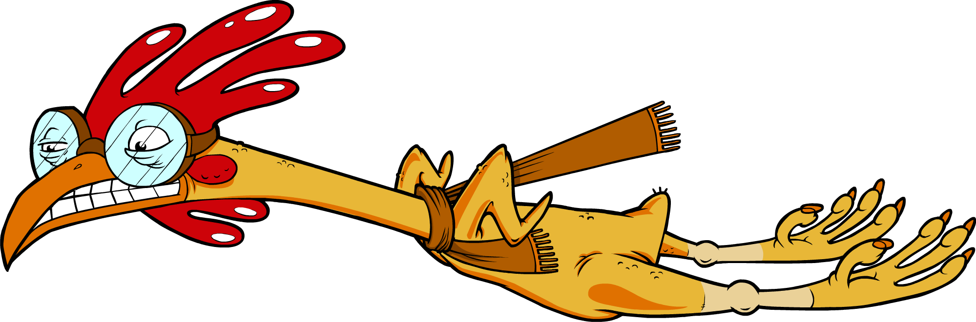 Rubber Chicken Clip Art (1999x661), Png Download